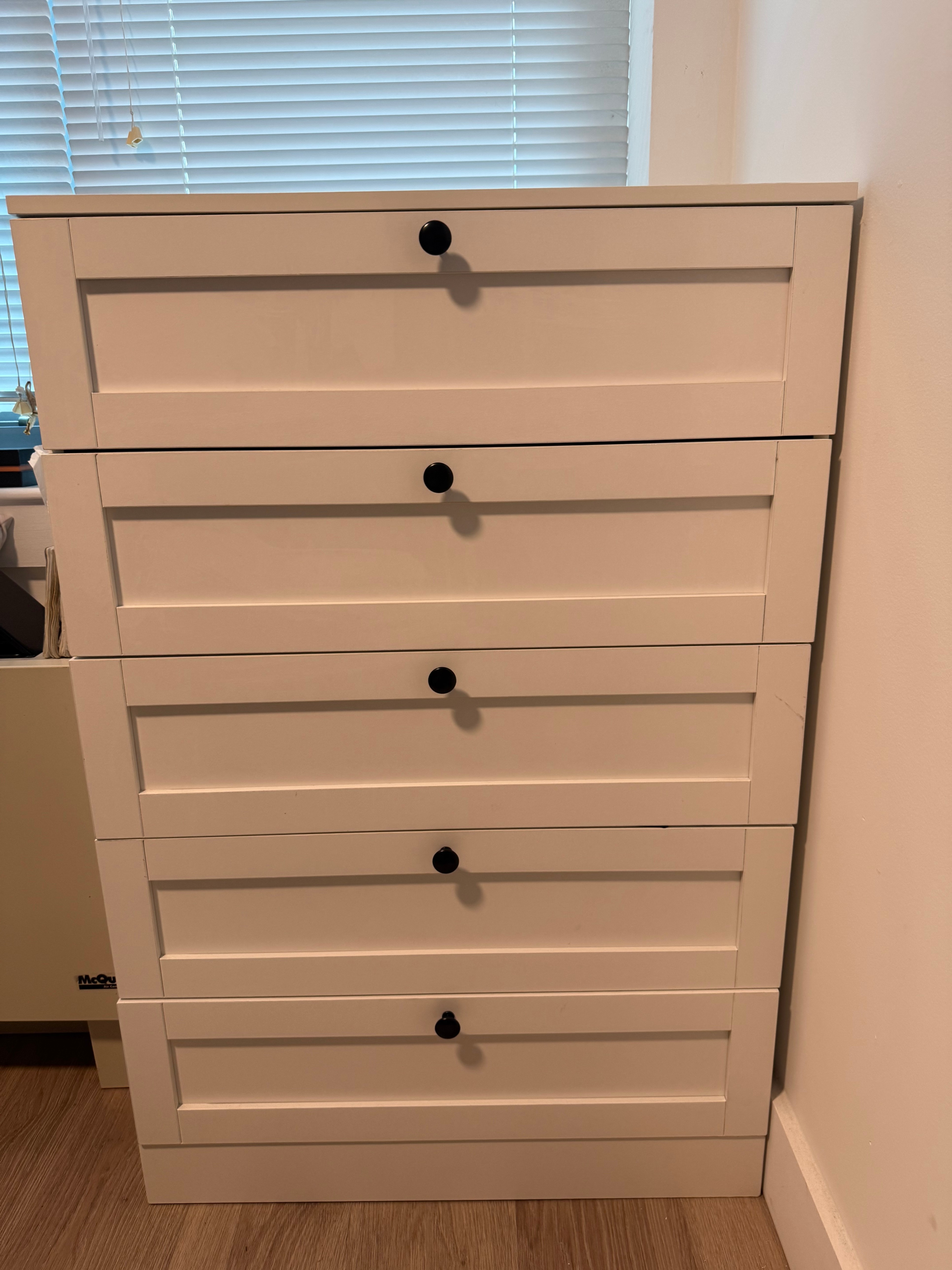 White Drawer Dresser (29.1" Width) - photo 2