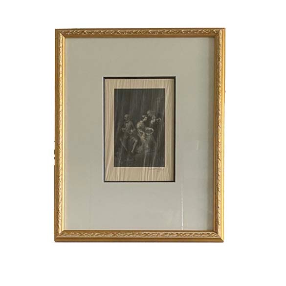 Timothy Cole Signed Wood Engraving – Marriage A-la-Mode