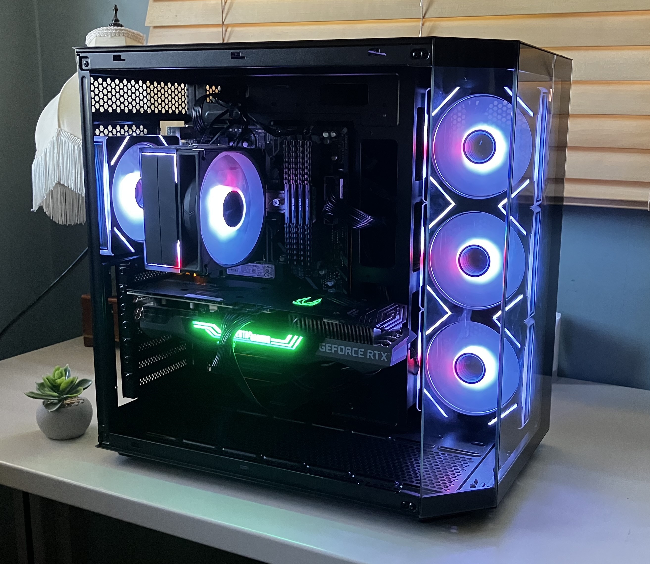 Clean All Black RTX 3070 Ti Gaming PC