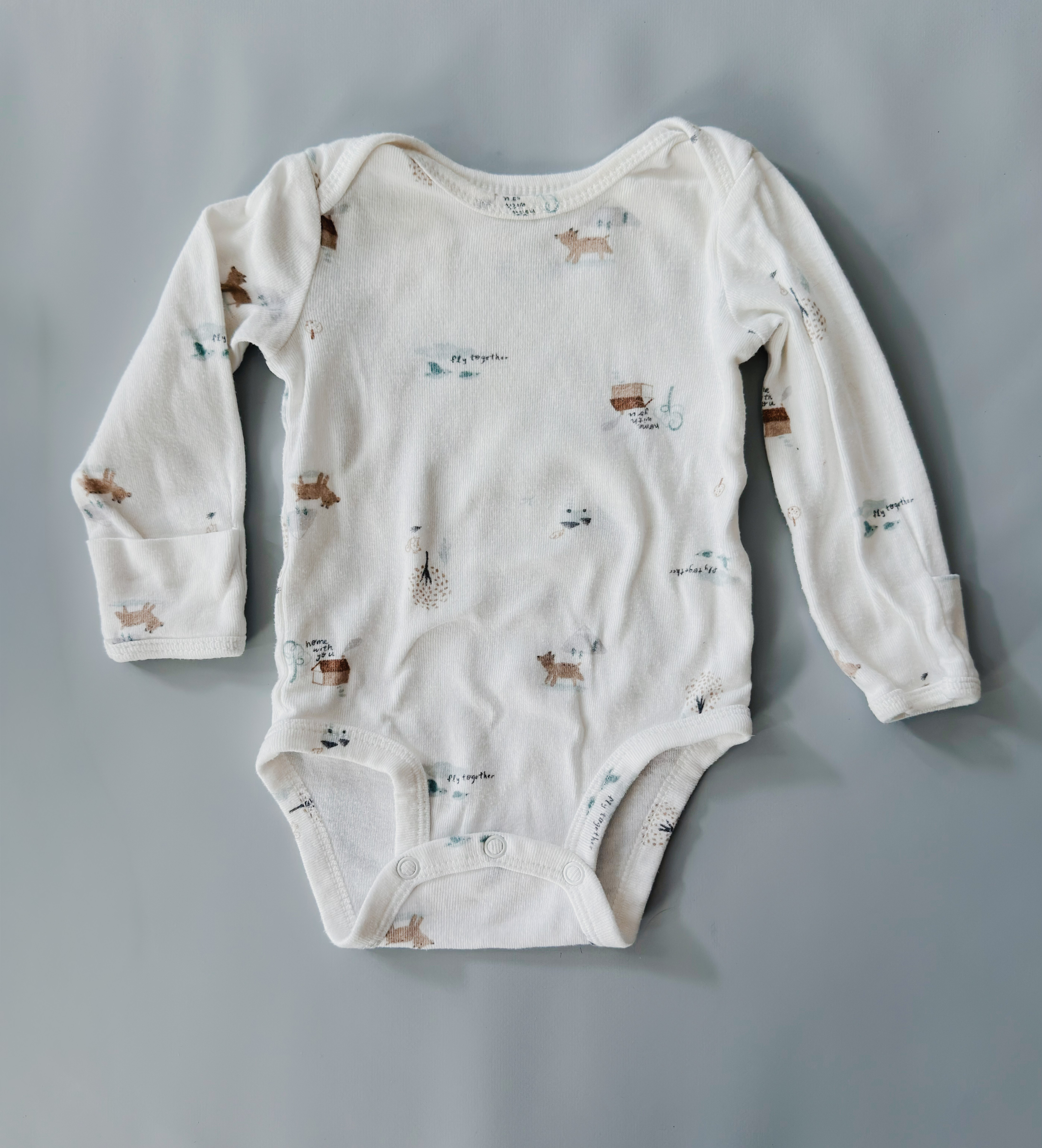 Baby Boy - Carter's Long Sleeve Bodysuits Bundle - 3-6 Months - photo 2