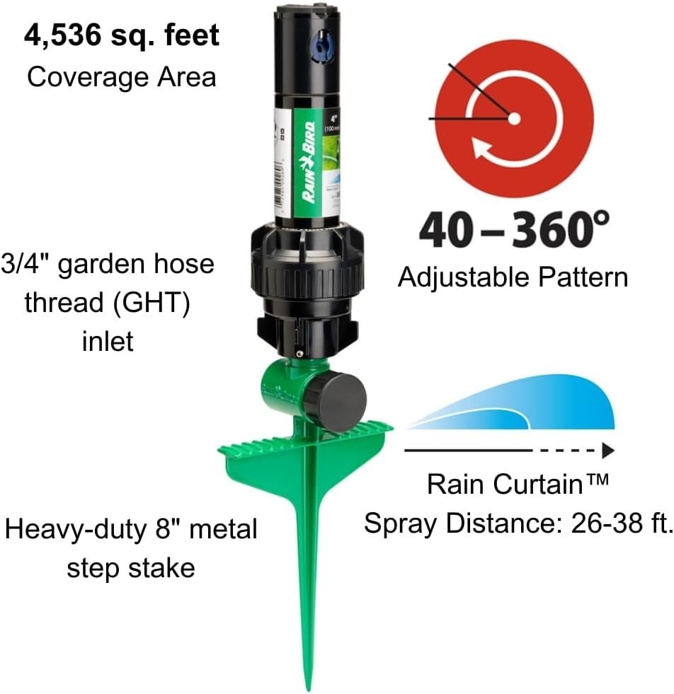 Rain Bird 42SASPG Gear Drive Rotor Sprinkler on Spike - photo 4