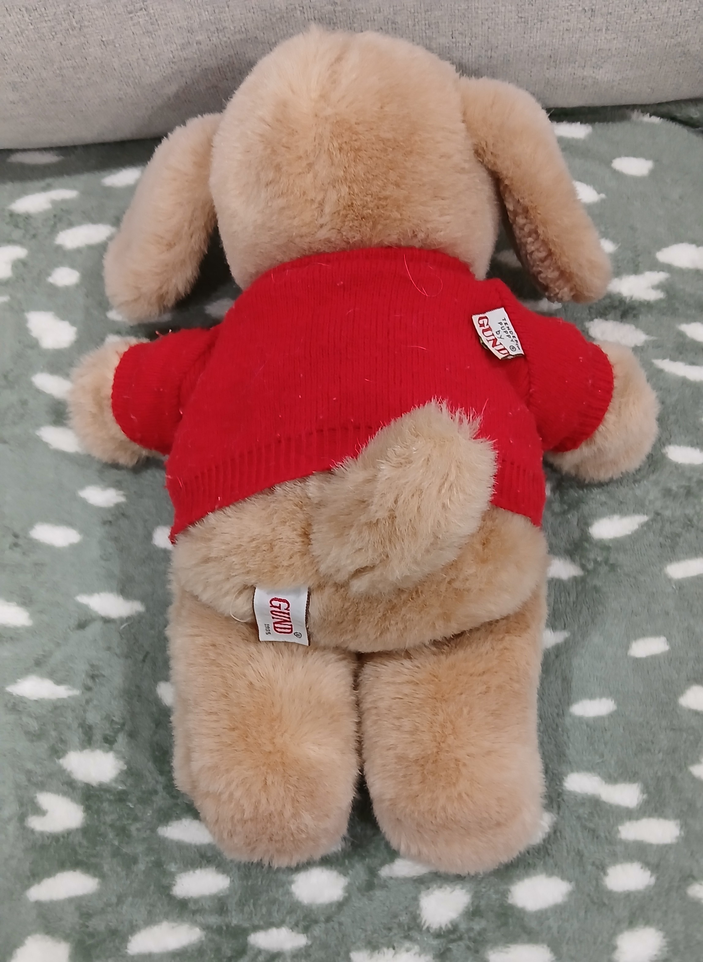 Vintage 1985 Gund Tender Puppy Plush, 12in. - photo 3