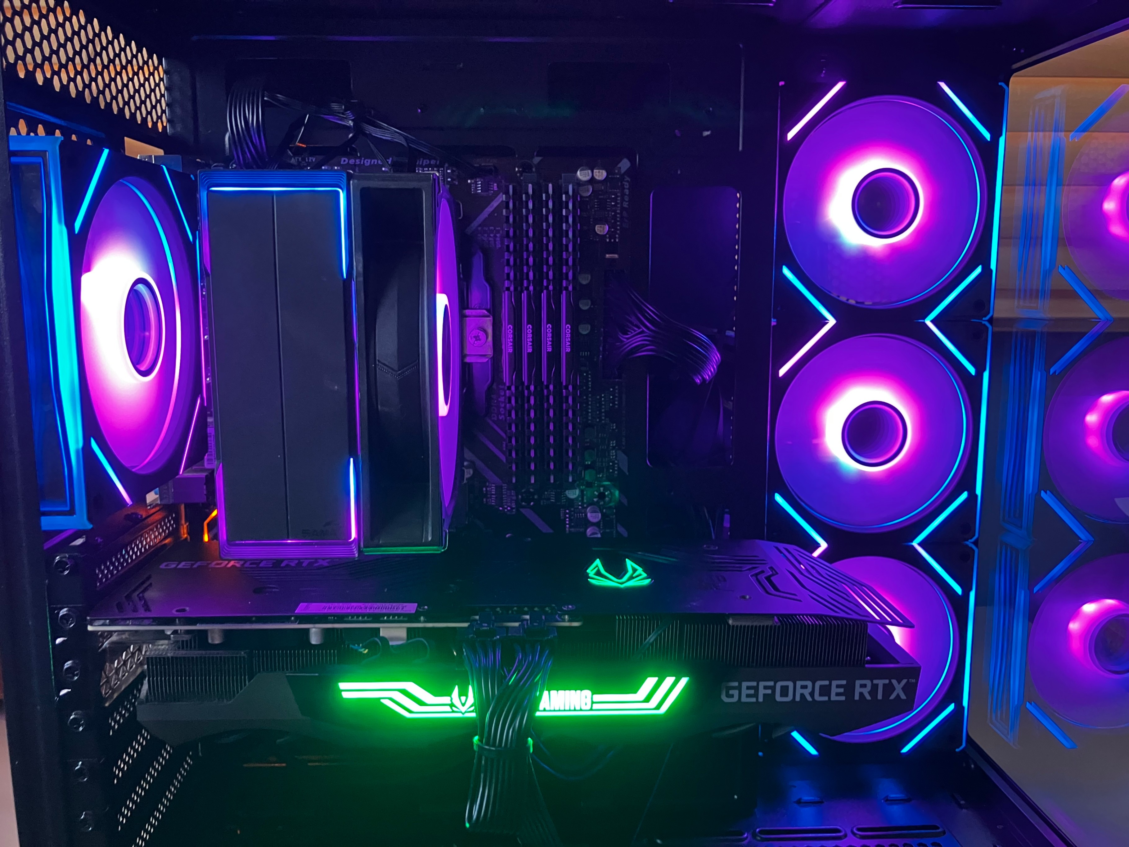 Clean All Black RTX 3070 Ti Gaming PC - photo 2