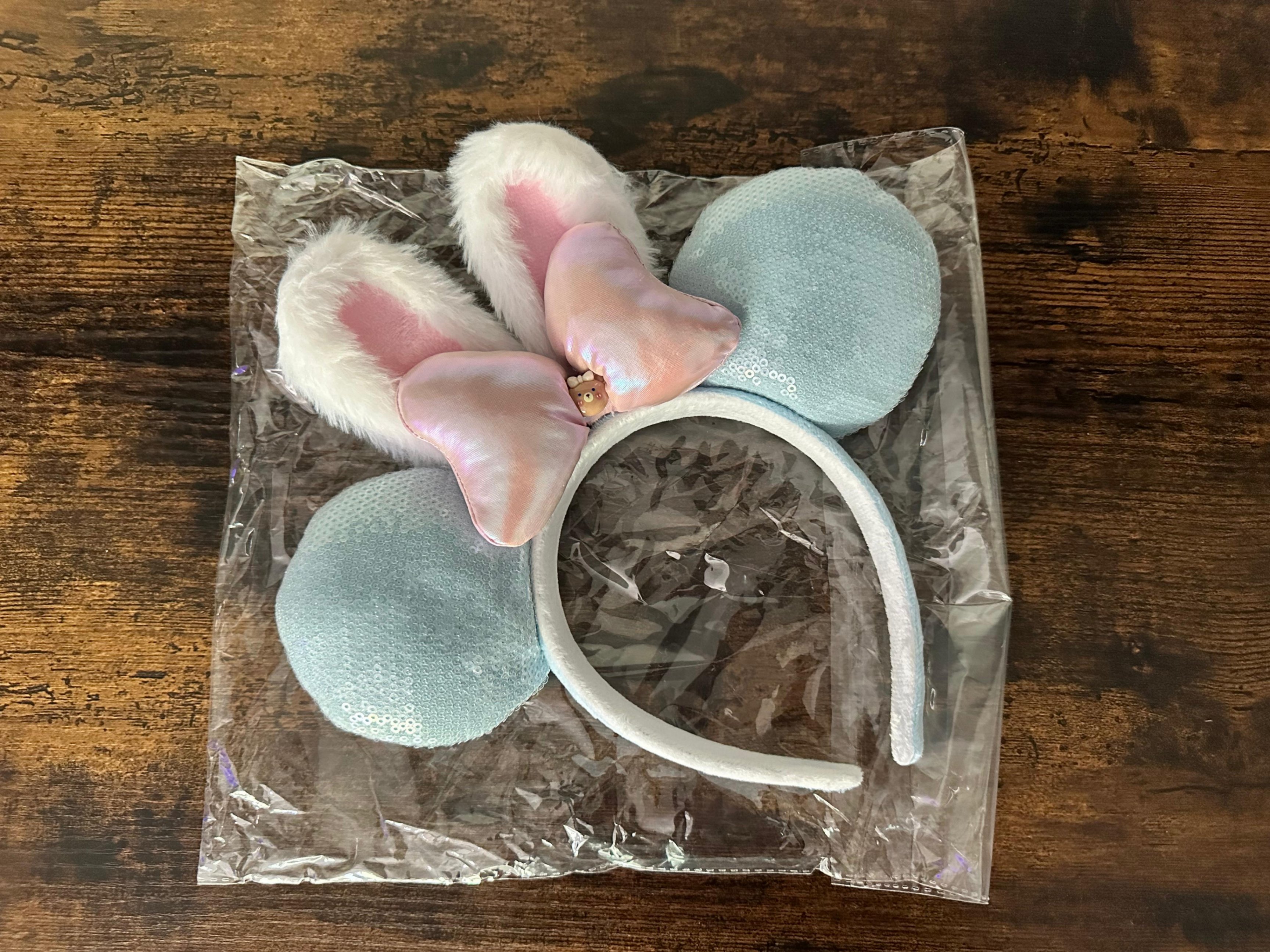 Bunny & Mouse Ears Headband with Bow Charm