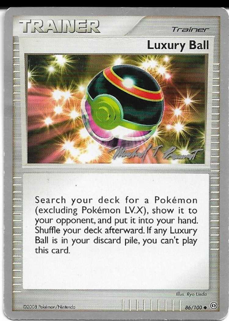 Pokemon Luxury Ball 86/100 World Championships 2010 Deck DMG