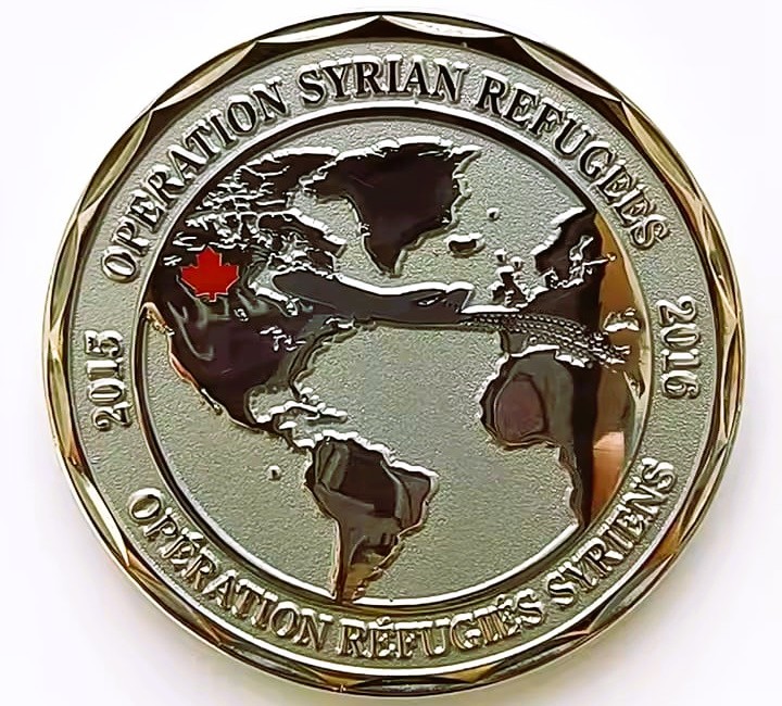 2015 Syrian Refugees Coin / Pièce rare - réfugiés syriens