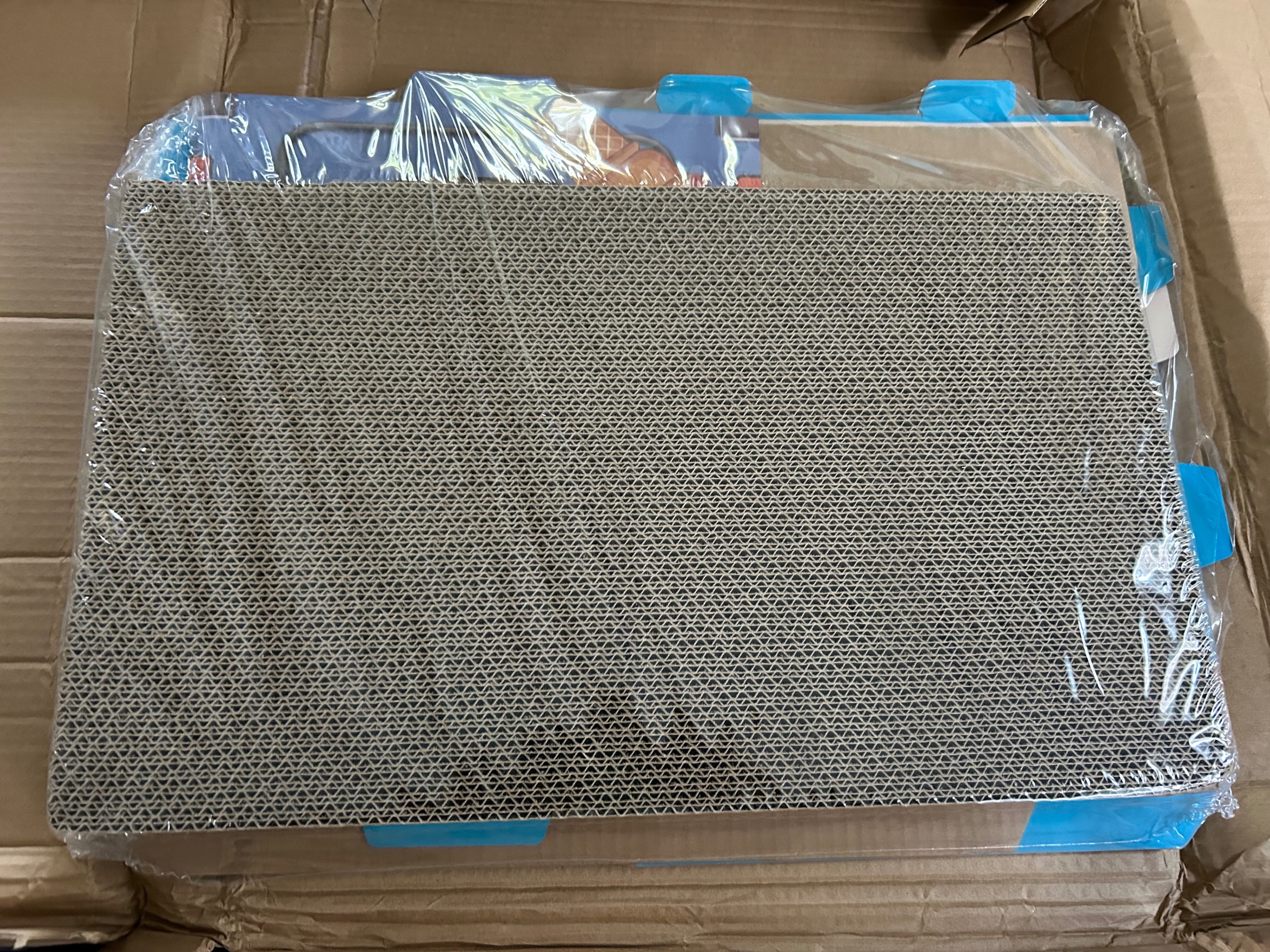 Blue Ice Cream Pattern - Corrugated Cardboard Cat Scratcher - photo 3