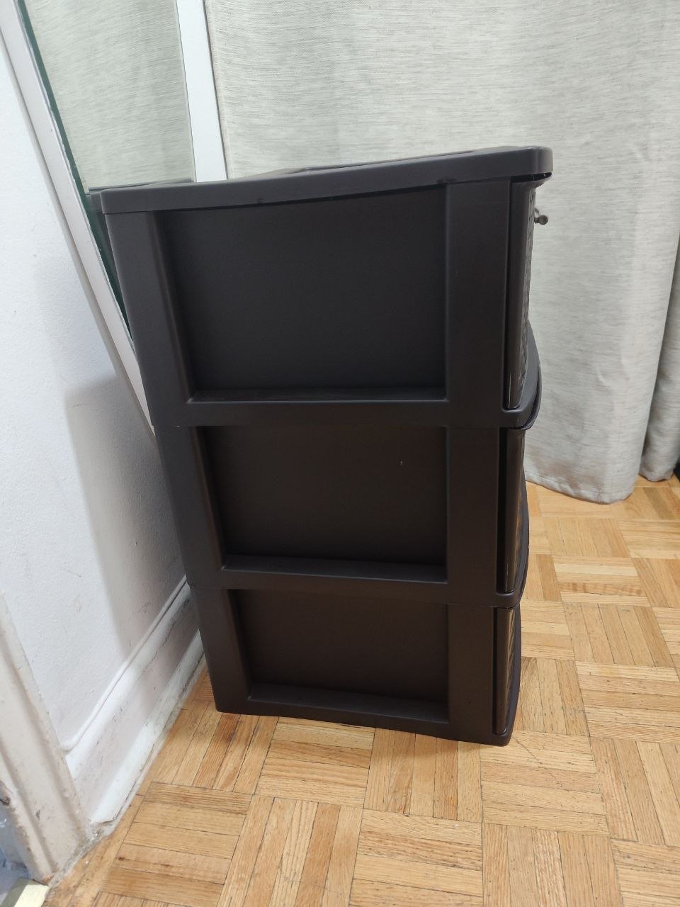 Sterilite Wide 3-Drawer Storage Tower, Woven Wicker Style Plast - photo 2