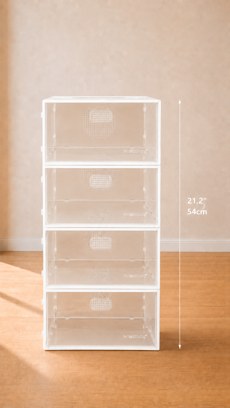 Moving Sale-4 Clear Stackable Shoe Boxes - photo 5