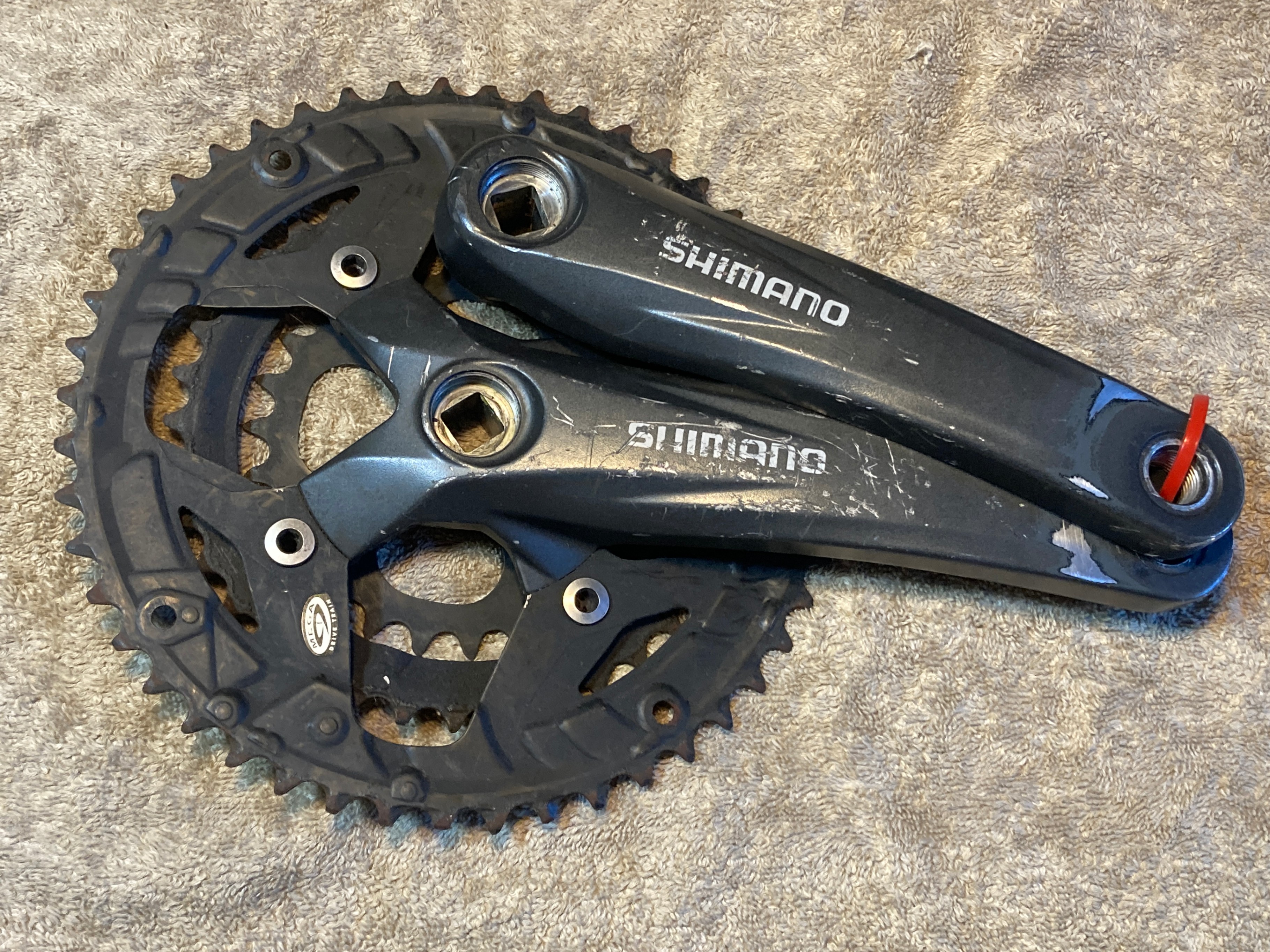 SHIMANO Acera FC-M391 9 Speed Square Taper Crankset 170 mm MTB