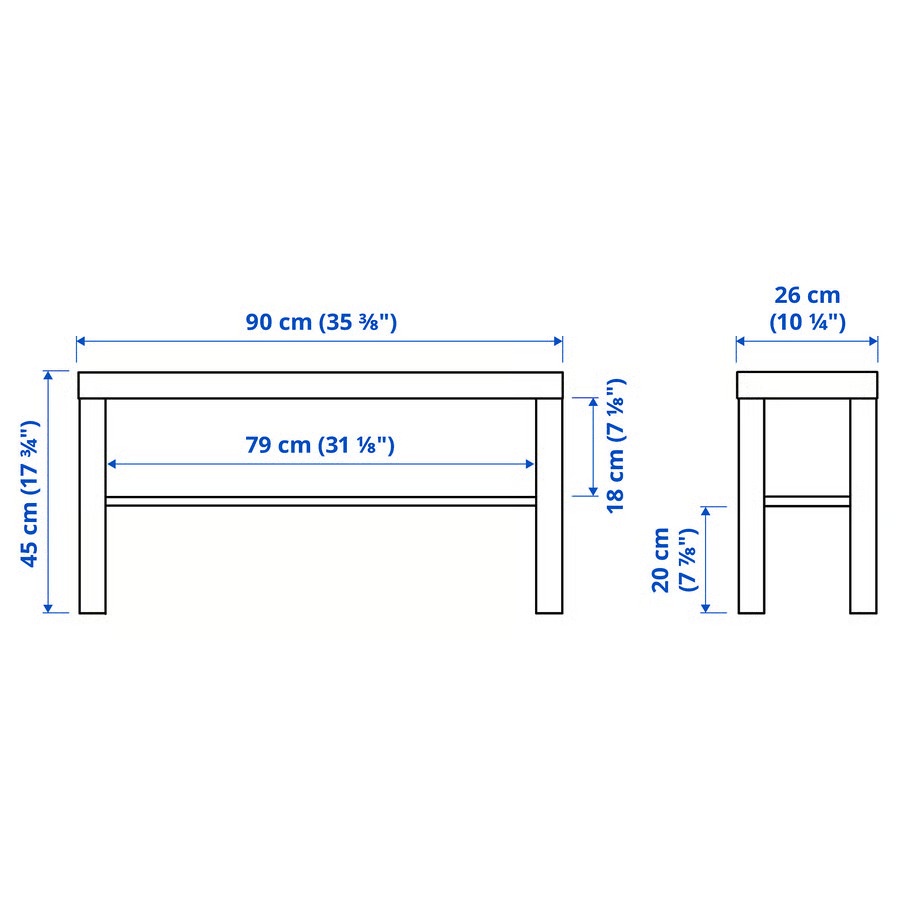 ‼️MOVING OUT SALE‼️ IKEA Black TV Stand / Bench with Shelf - photo 2