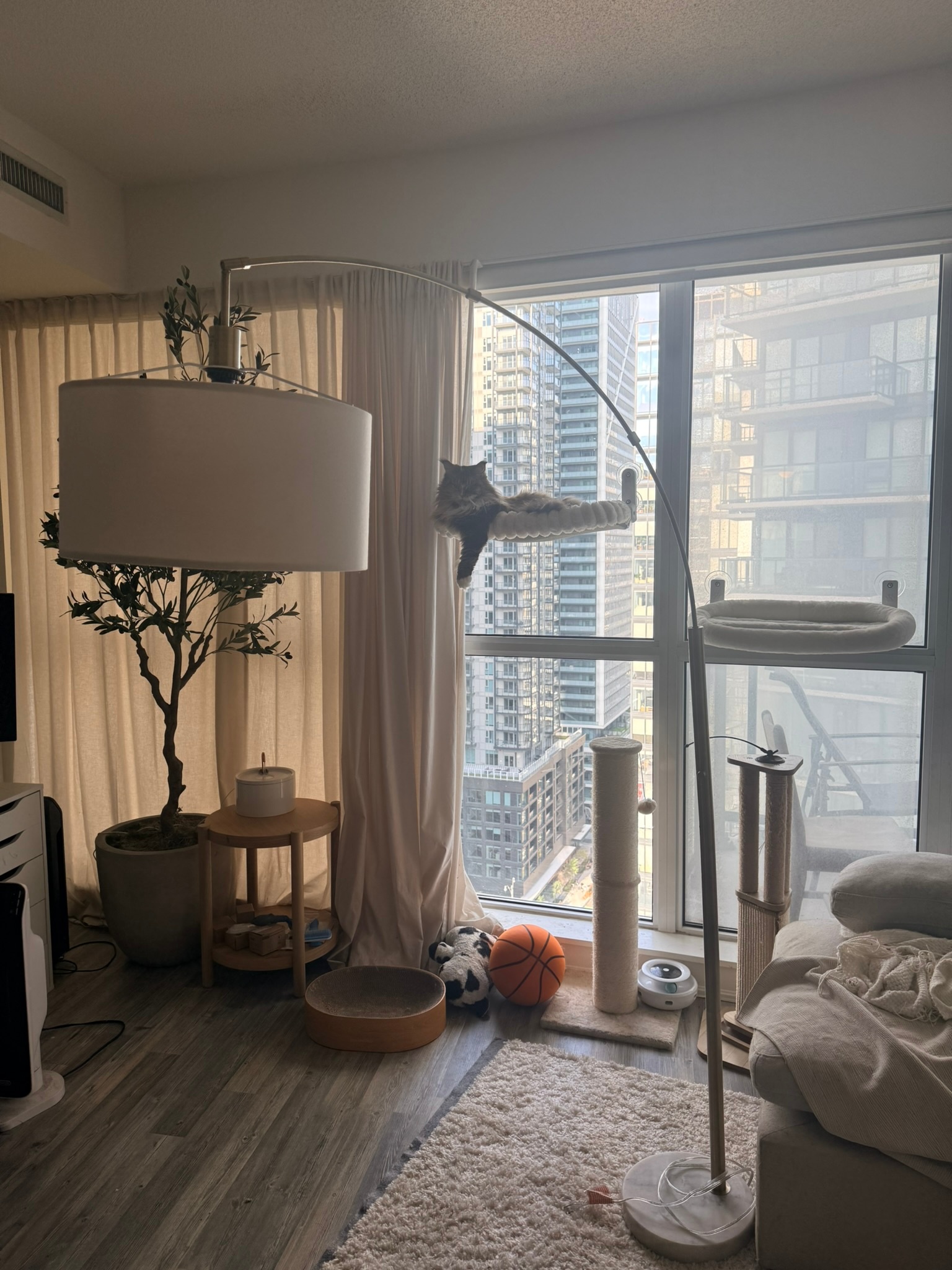 Brass Gold Marble Arc Lamp