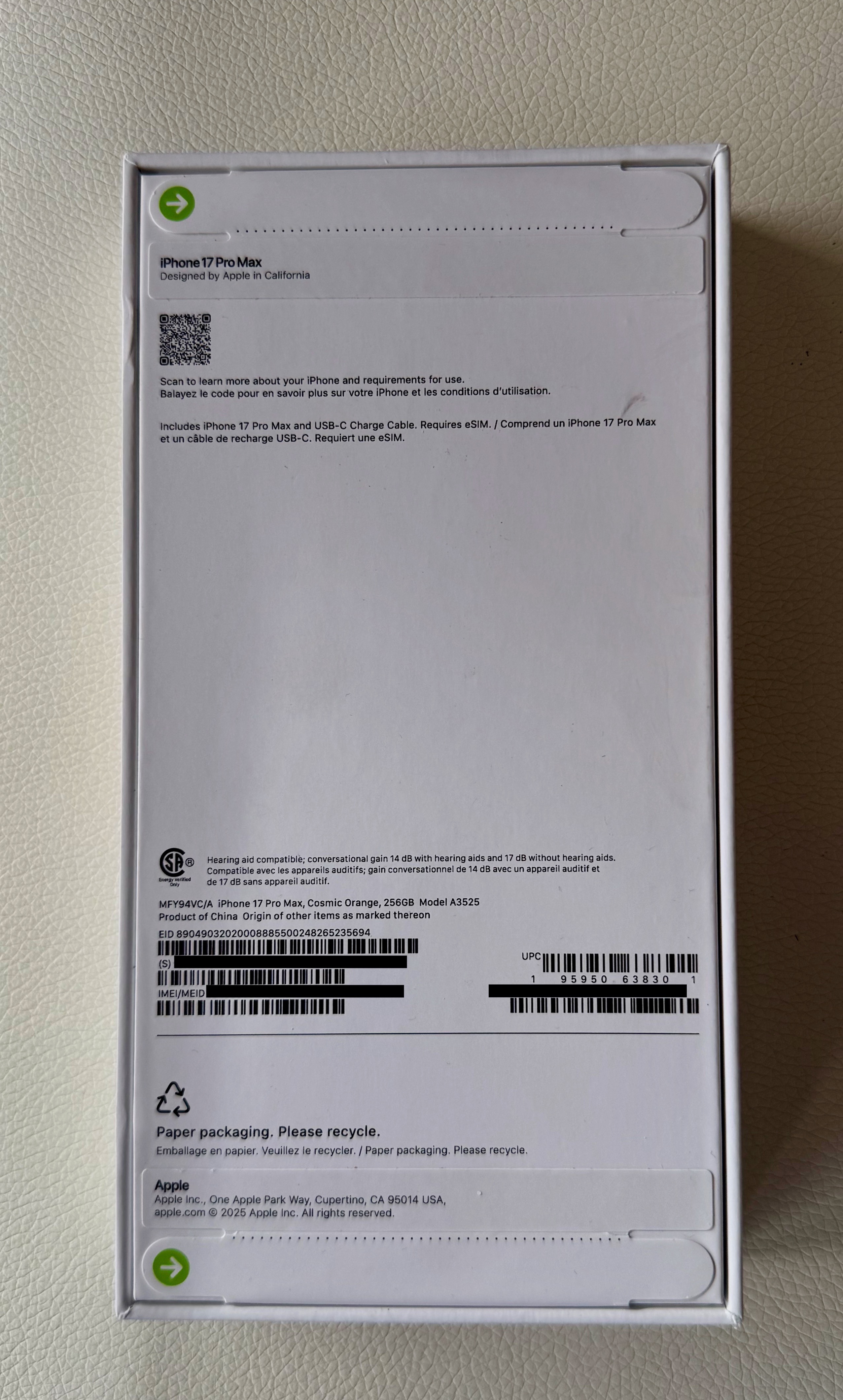 Brand New, Factory Sealed Apple iPhone 17 Pro Max 256 GB - photo 2