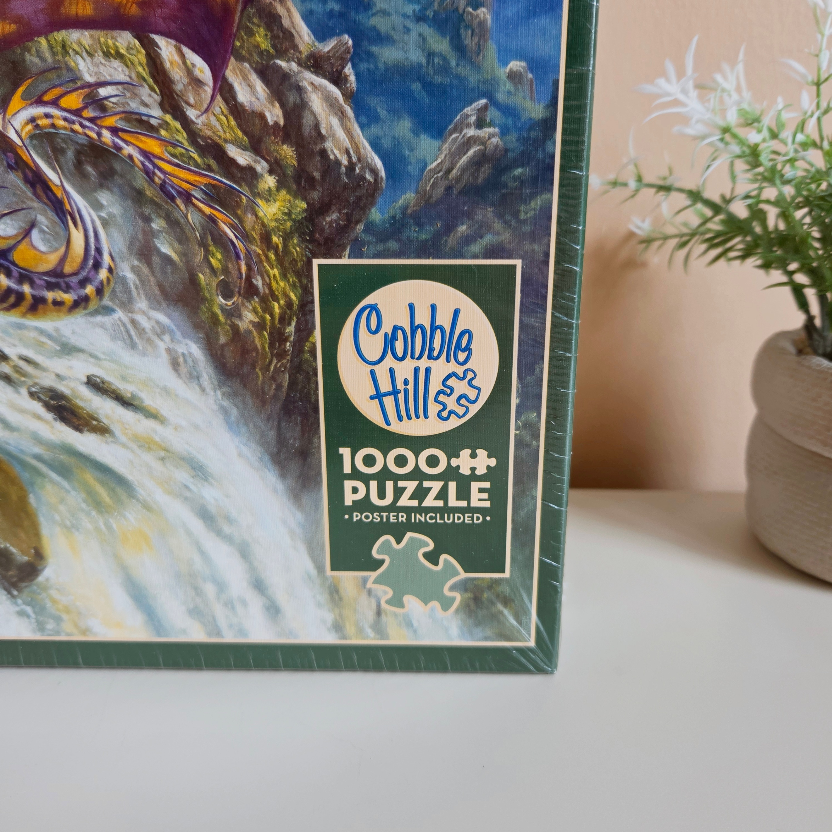 1000 Pc Puzzle - Cobble Hill Waterfall Dragon Puzzle - NEW! 🧩 - photo 2