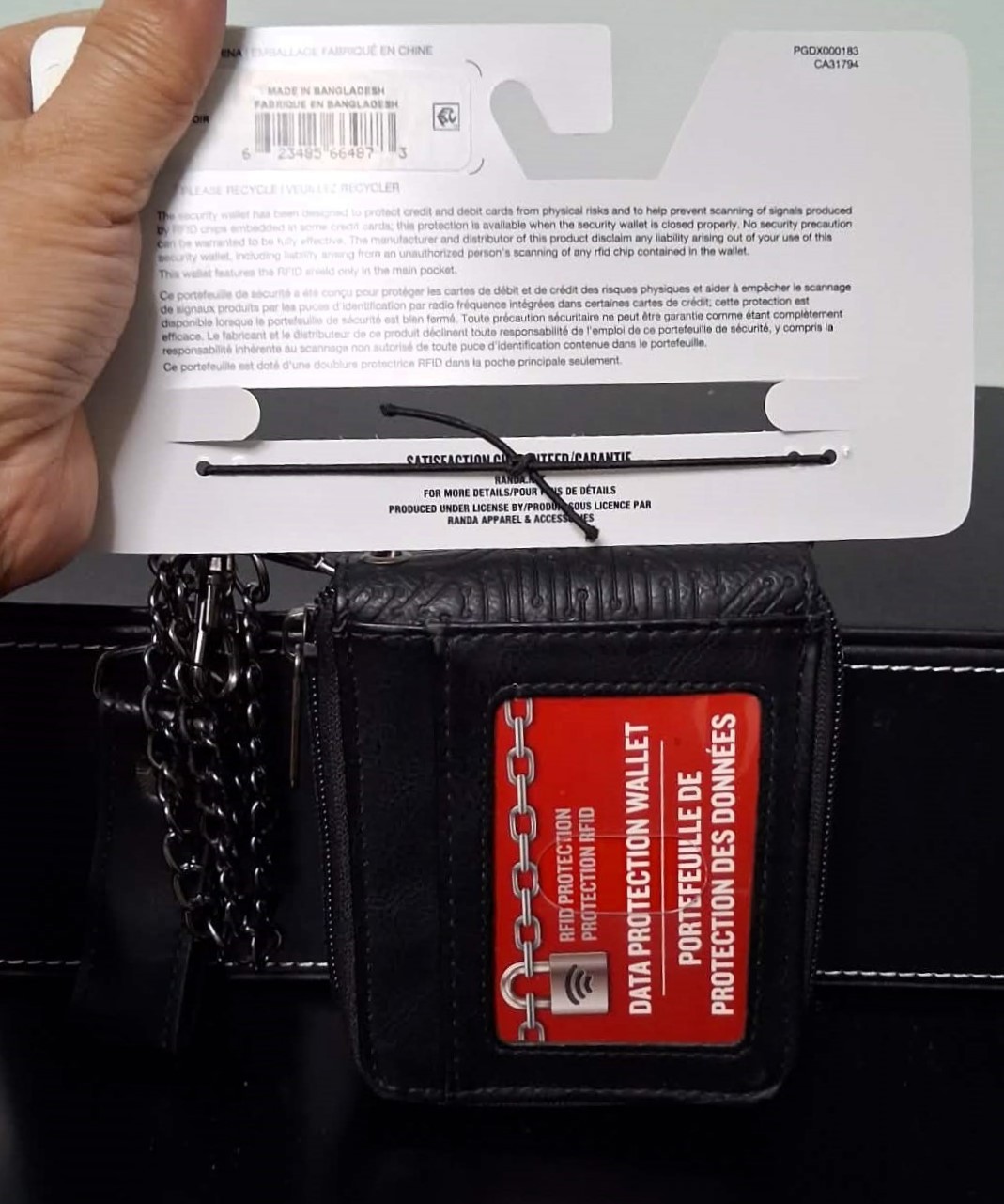 New Genuine Dickies Men Embossed Zip Anti-Theft Bifold Wallet - photo 2