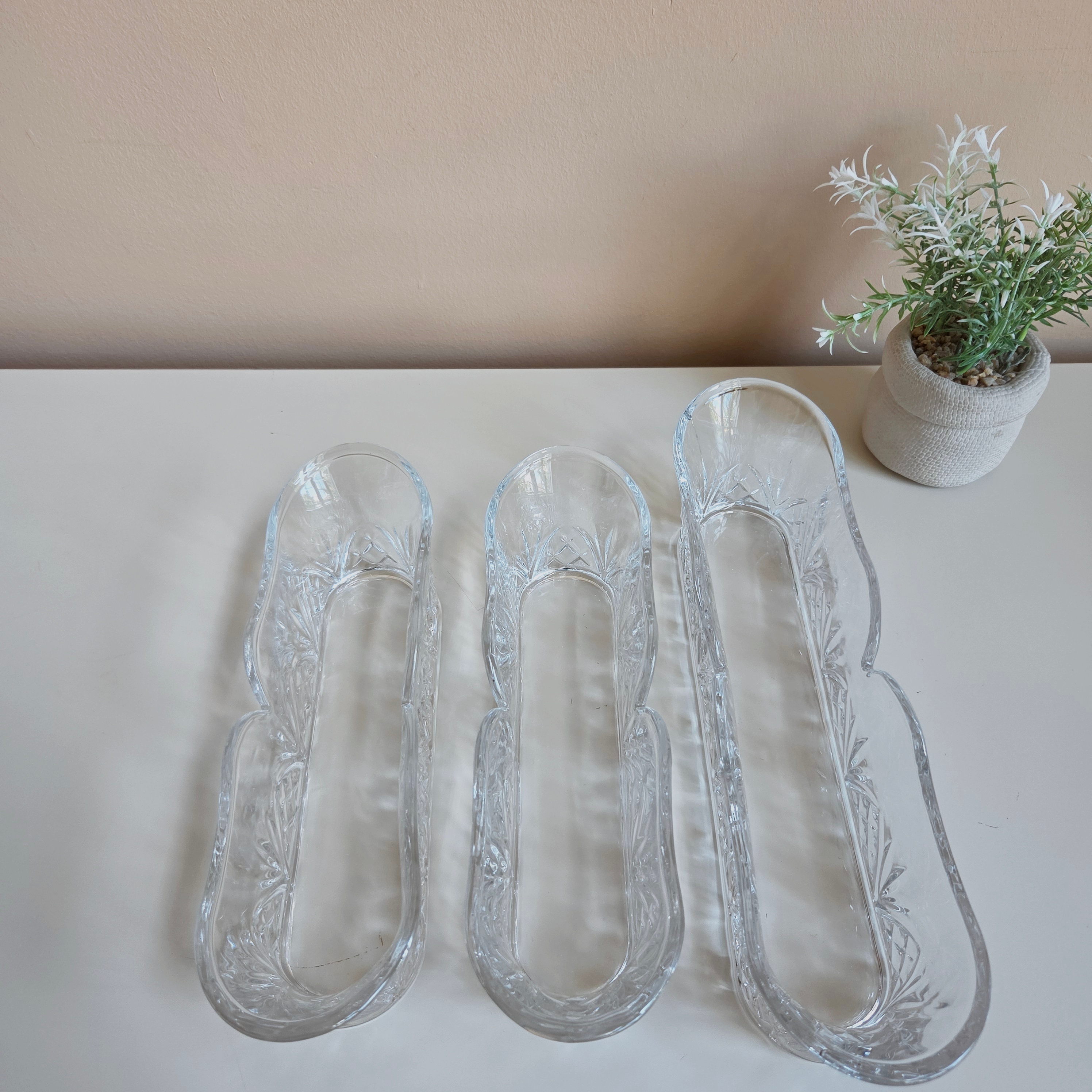 Dublin Collection - 3 Crystal Flatware Caddies - Pre-Loved! 🍴 - photo 2