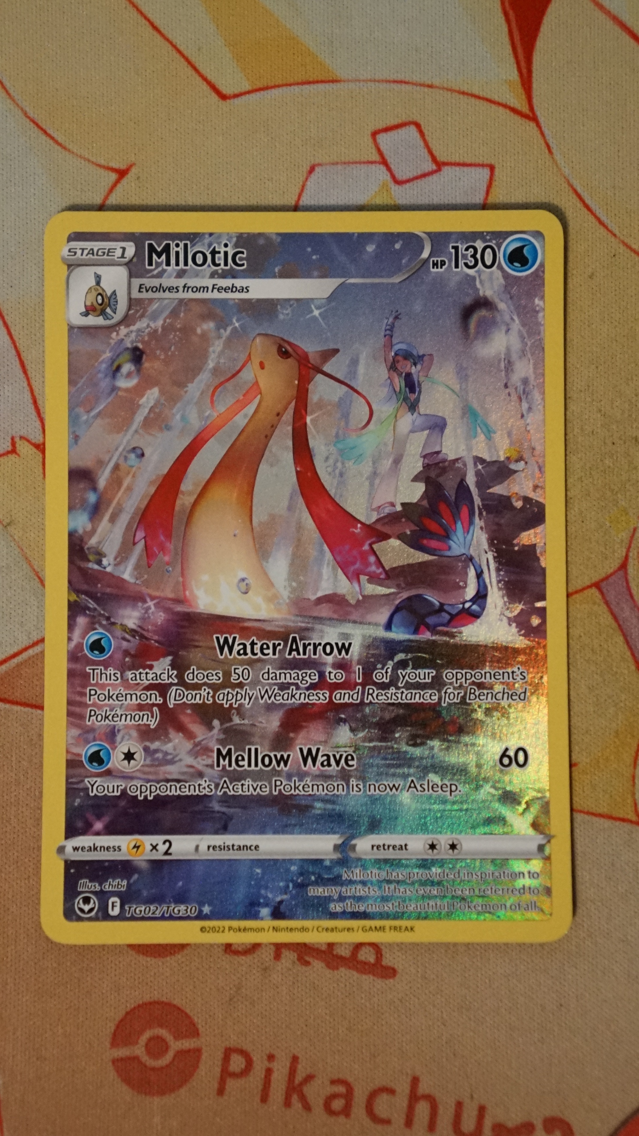 Pokemon Milotic TG02/TG30 Silver Tempest Trainer Gallery NM - photo 3