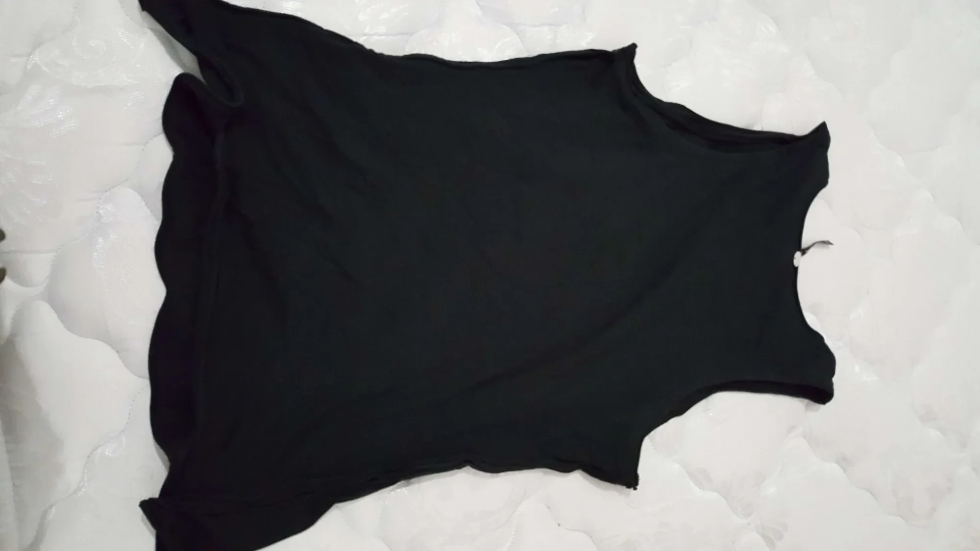 Black Italian tank top w neat side detail -- Liviana Conti De... - photo 2