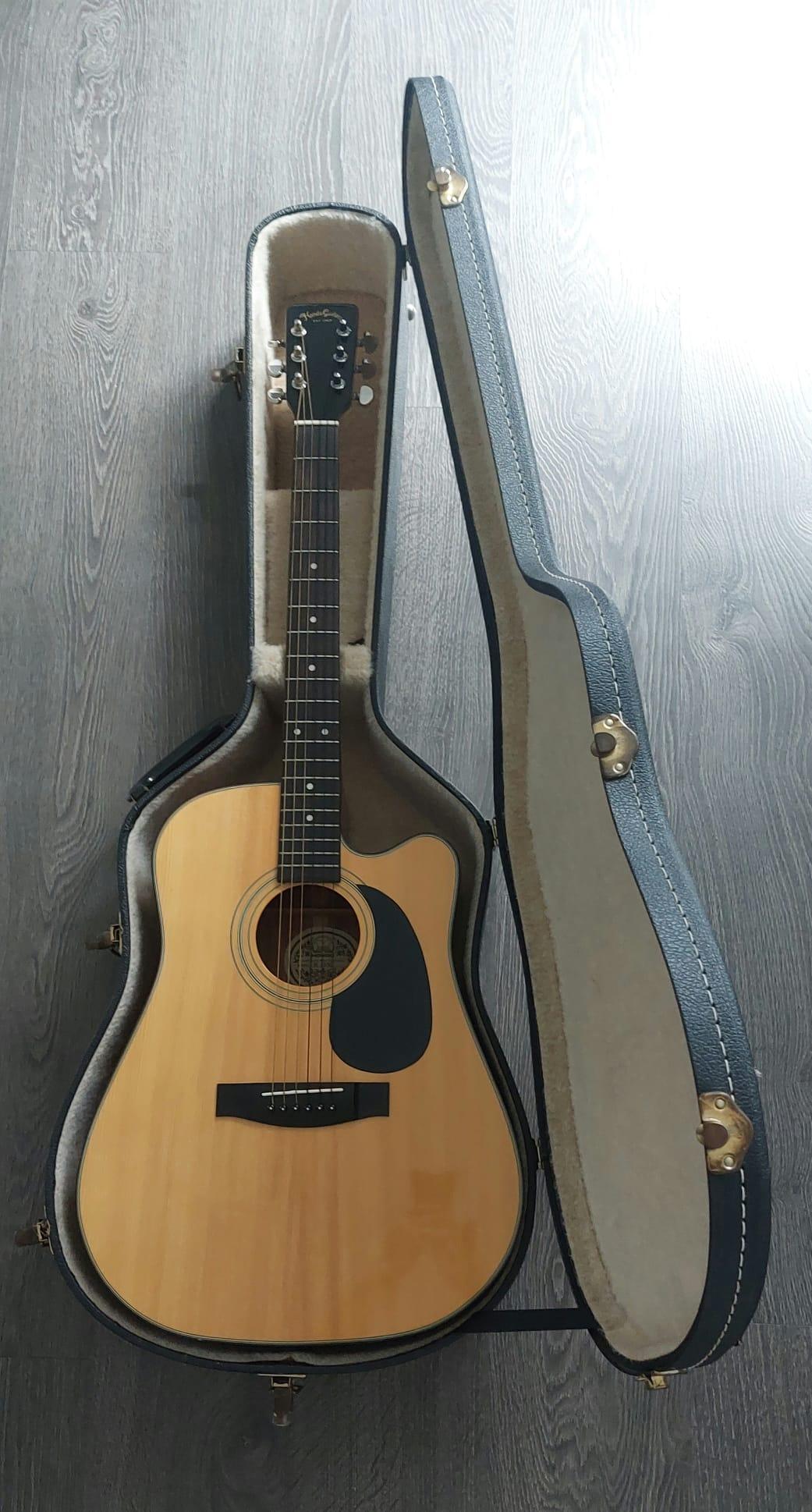 Vintage 1981 Hondo H-18SC Cutaway Acoustic Guitar w/ Hard Case