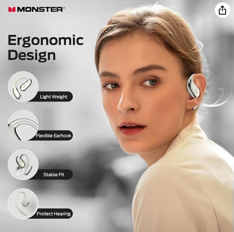 Monster Open Ear AC360 Wireless Bluetooth Earphone - photo 4