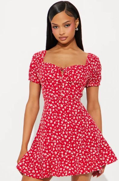 FashionNova-Monroe Floral Mini Dress-Medium