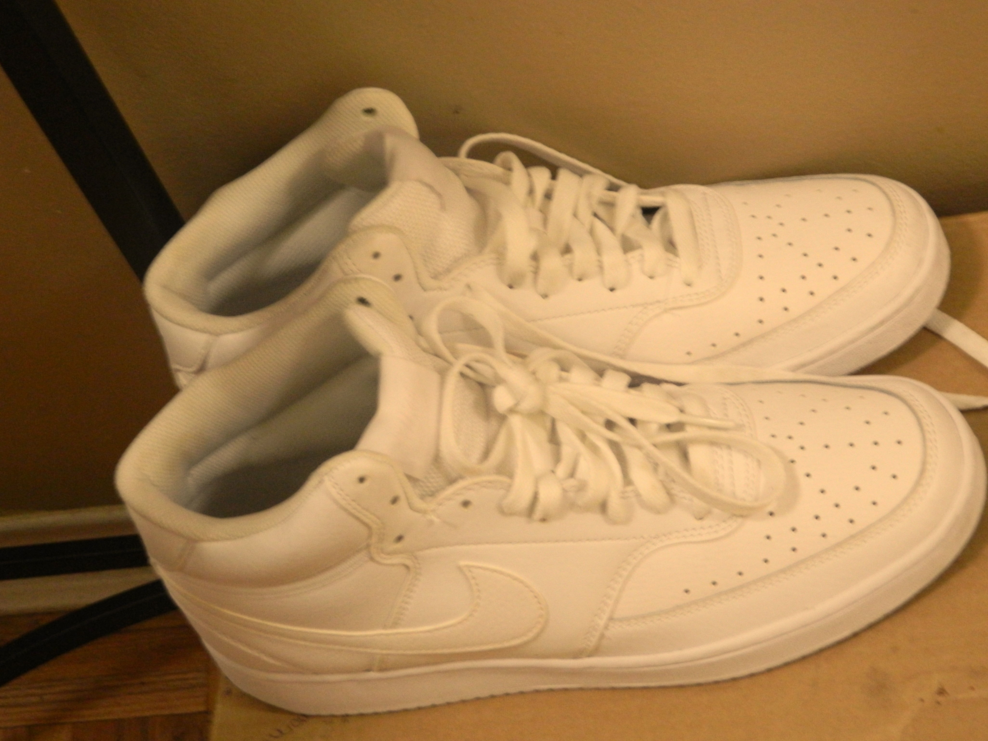 Used Classic Nike Air Force High Top Sneakers White - photo 5