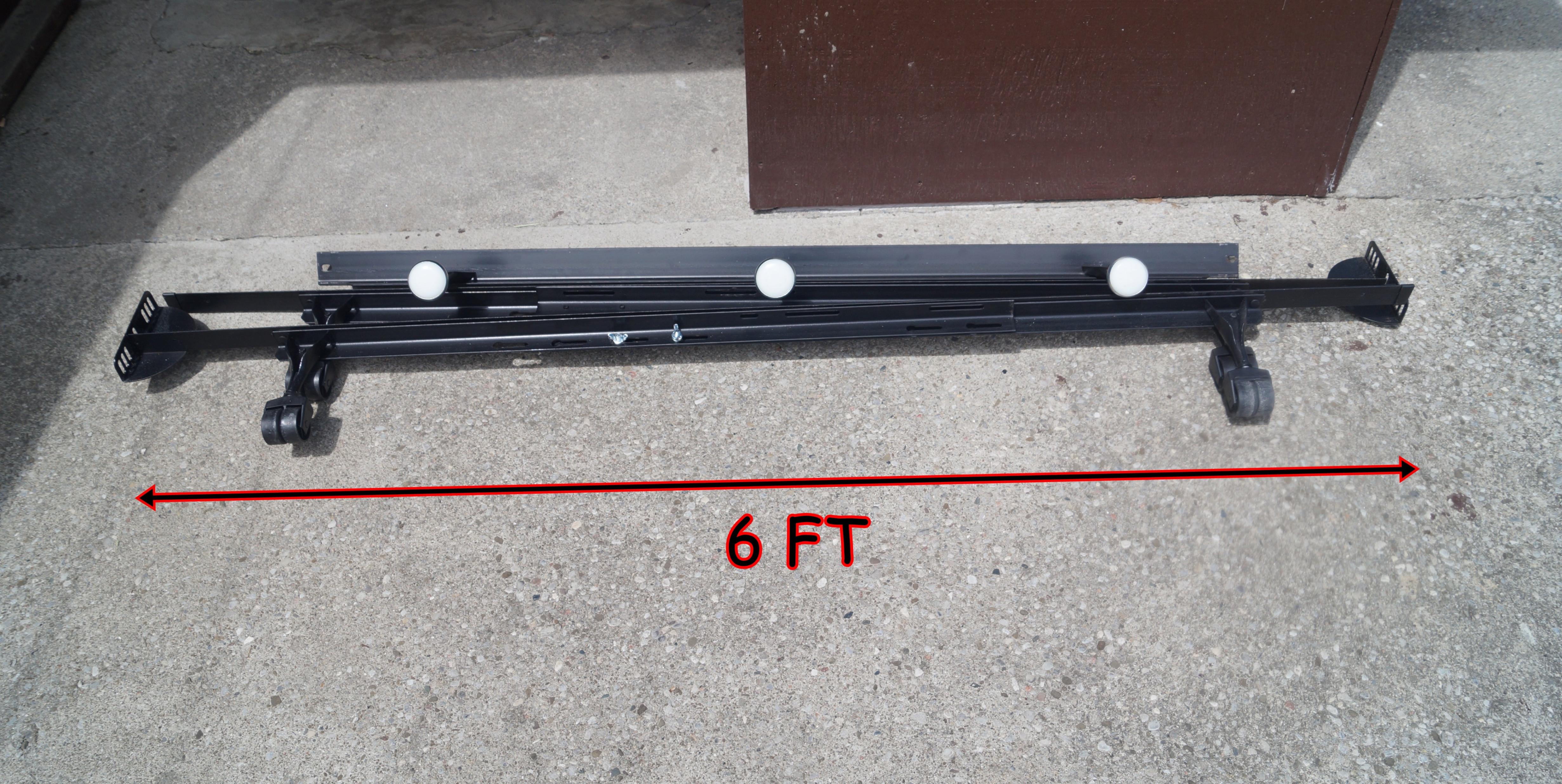 Full/Queen/King Metal Bed Frame With Casters - photo 3