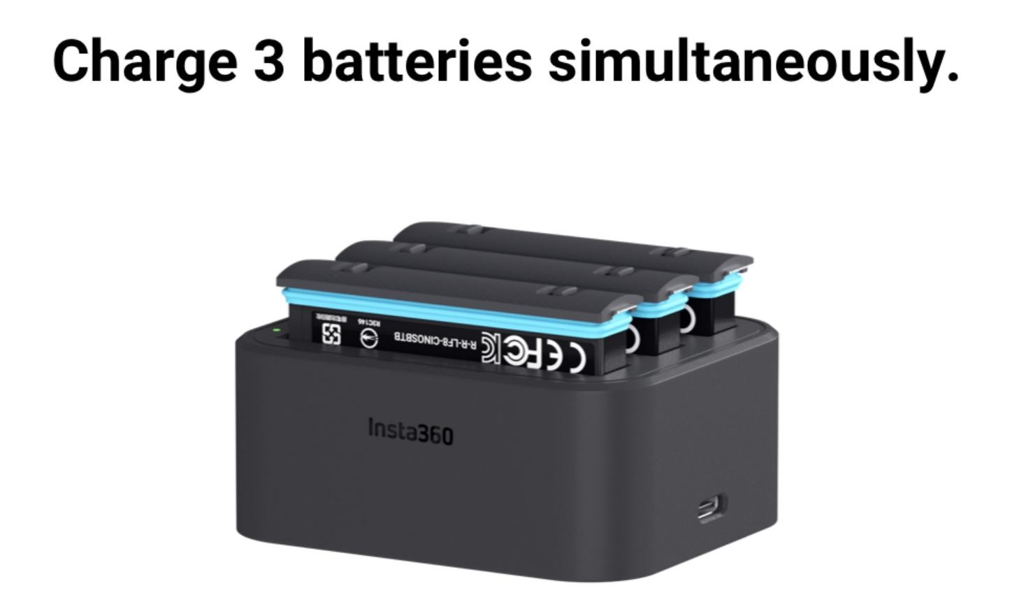 INSTA360 ONE X2 FAST CHARGE HUB & BATTERY - LIKE NEW - photo 5