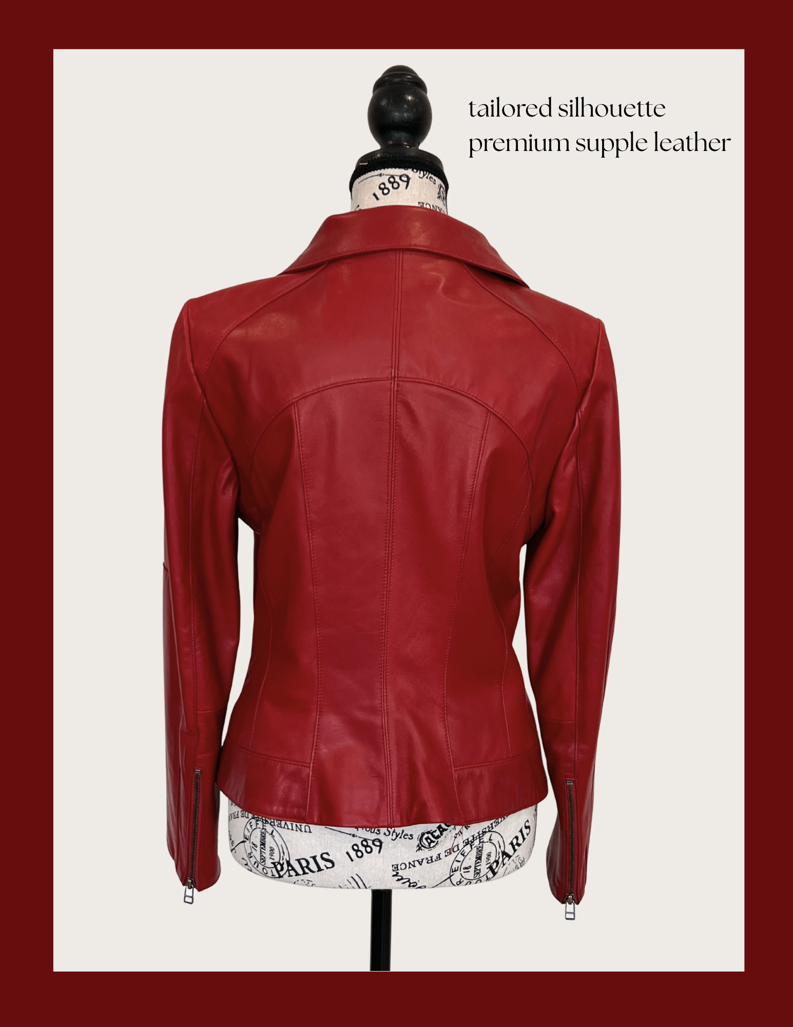Danier Leather Red Jacket - Women's Small - photo 2
