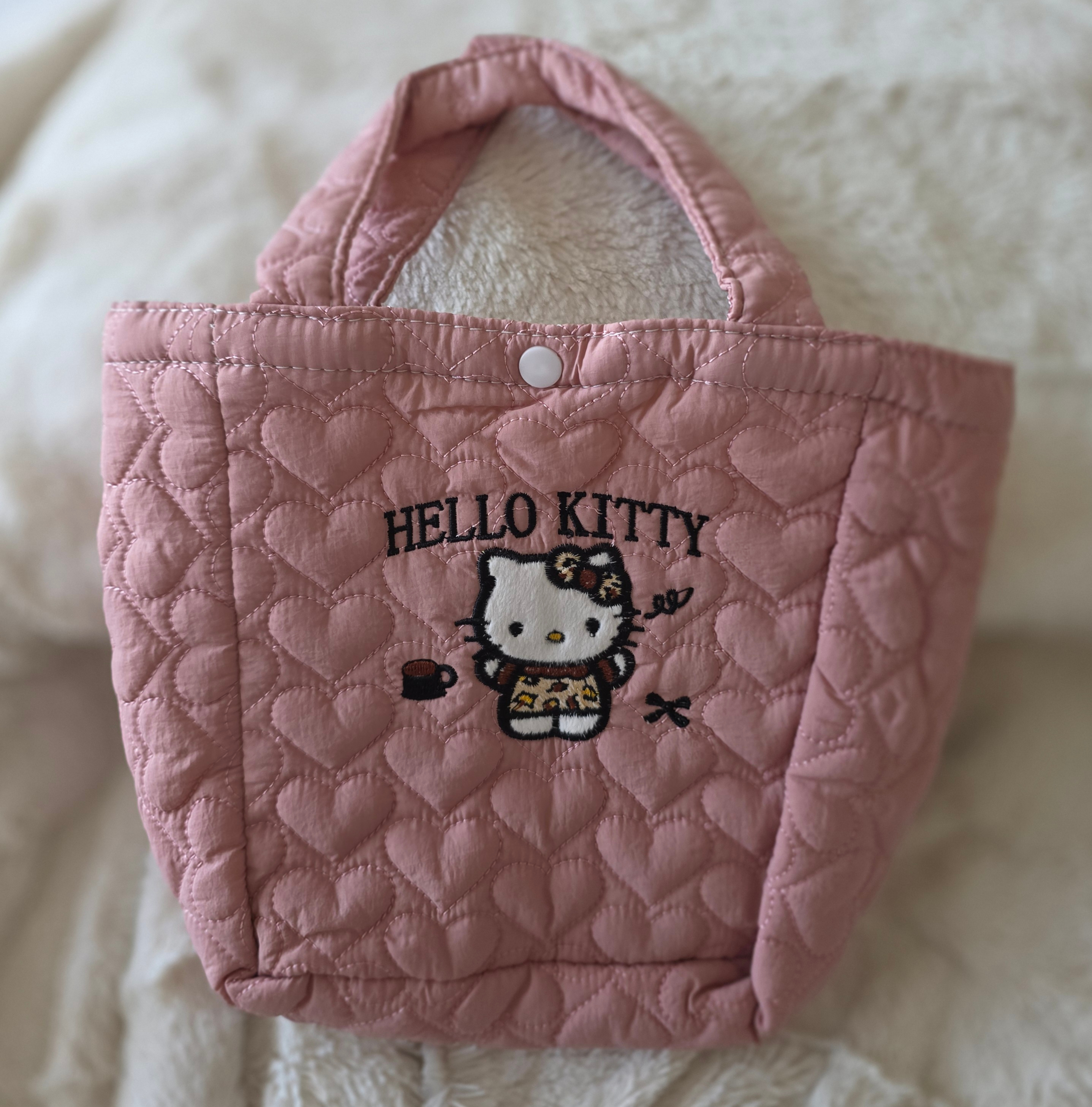 "Hello Kitty" Cute SMALL Pink  Embroidered Tote Bag-BRAND NEW - photo 3