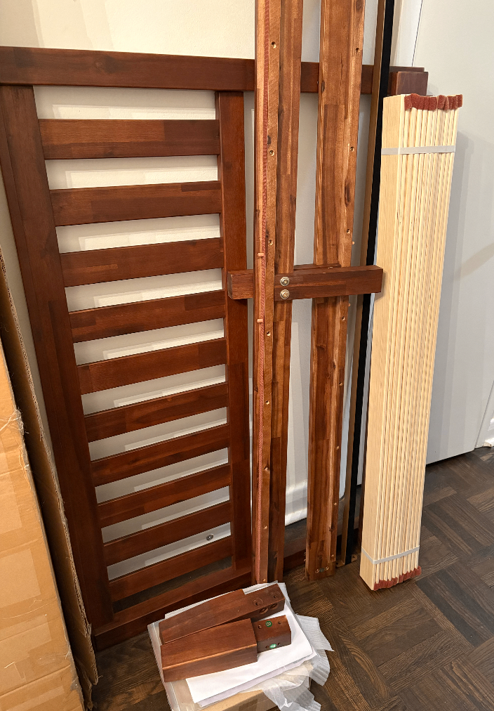 NEW Full/Double Solid Wood Bed with Headboard - photo 2