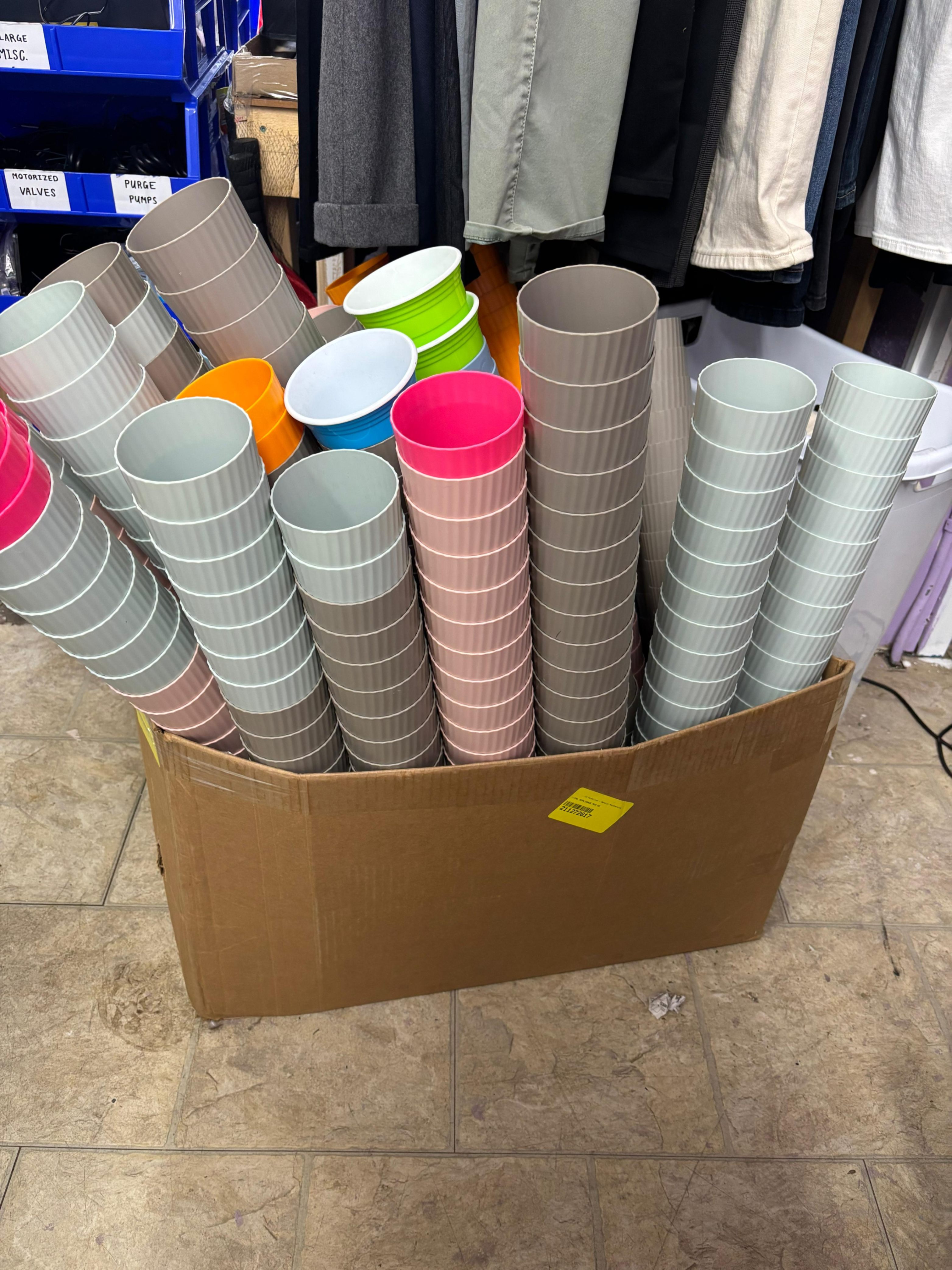 Plastic Cups - 3 for $1 - Many Colours - Mix & Match