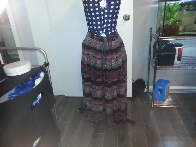 Patterned Long Skirt Size Small - photo 2