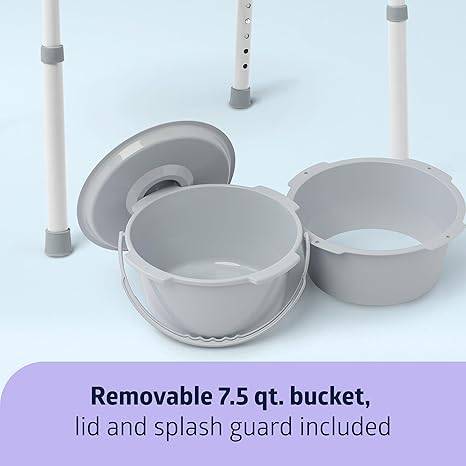 New in Box Commode Chair with Removable 7.5 qt. Bucket - photo 3