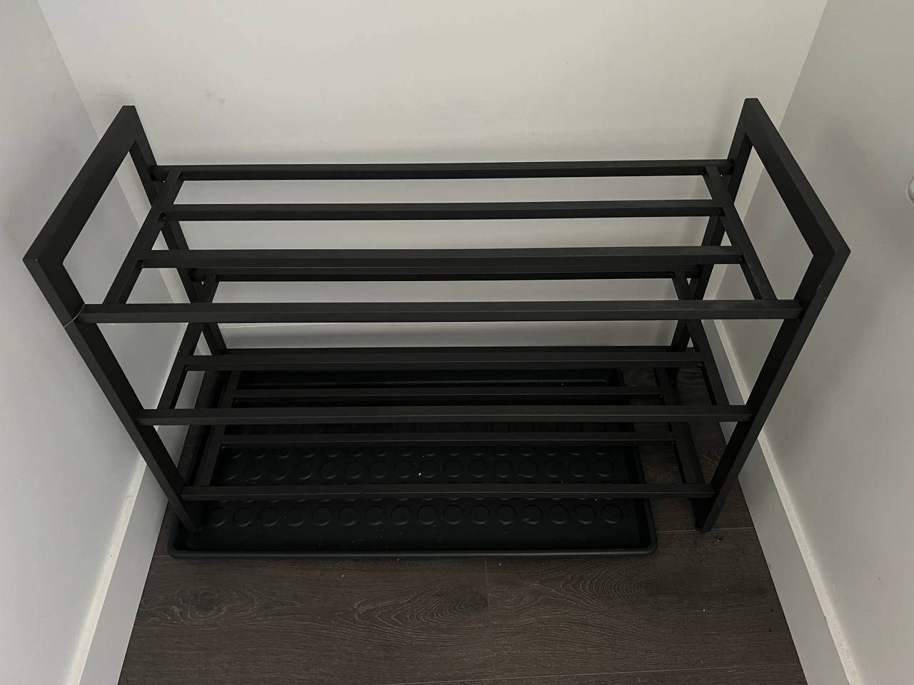 Metal Shoe Rack + Free Shoe Tray