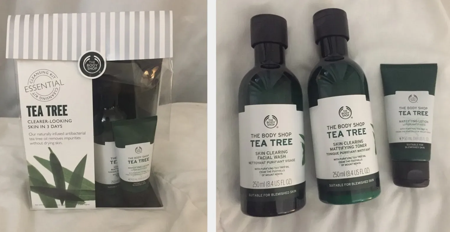 BNWOT BNIB Full Size Tea Tree Body Shop products: Skin-Cleari...