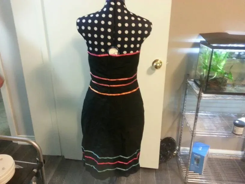 RW & Co. Black Over The Shoulder Dress Size 8 - photo 3