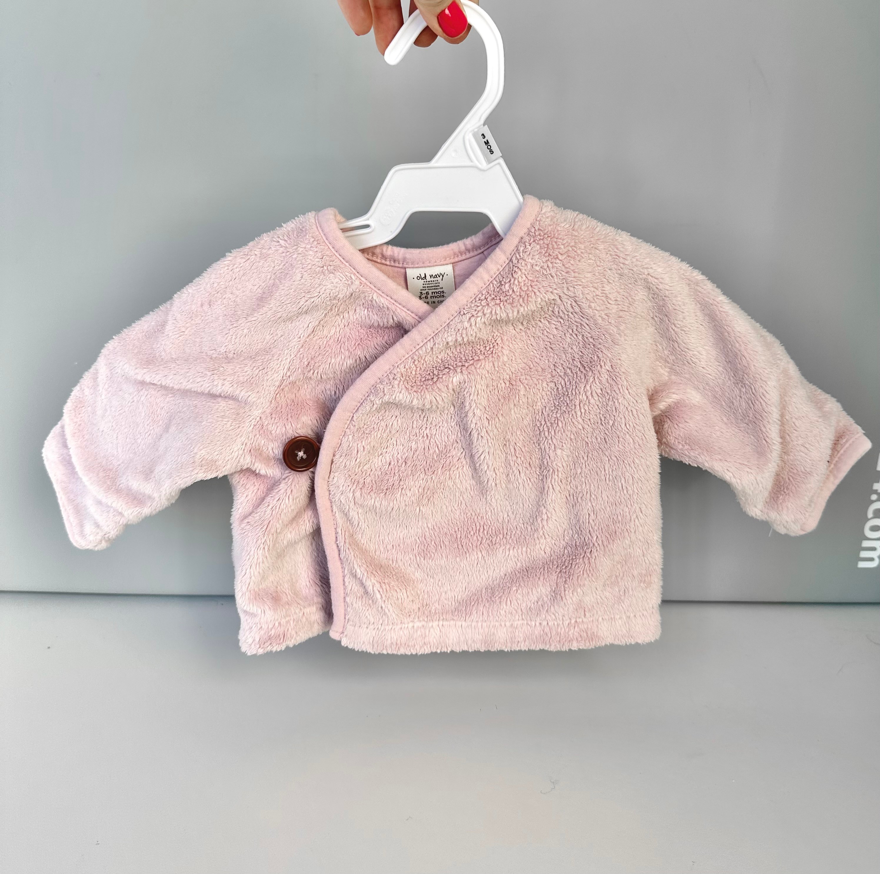 Baby Girl Fleece Sweater - Old Navy - 3-6 Months