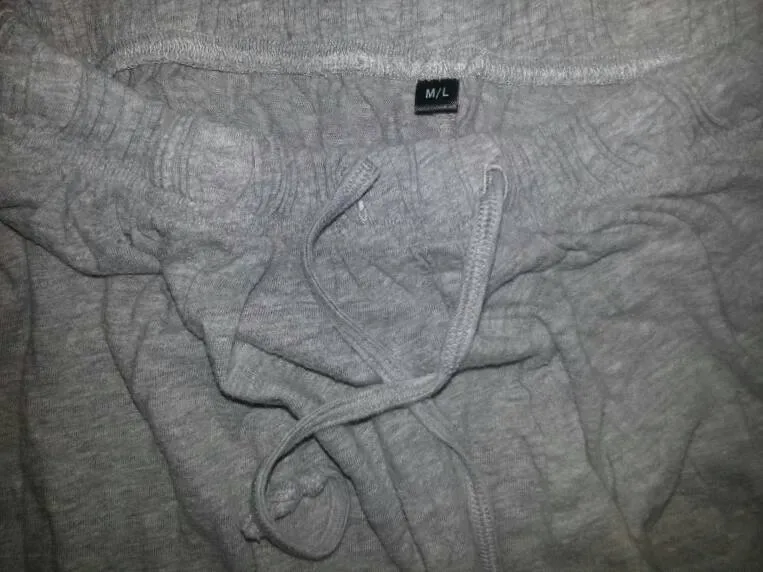 Comfy Grey Drawstring Lounging / Pajama In Size M/L - photo 2