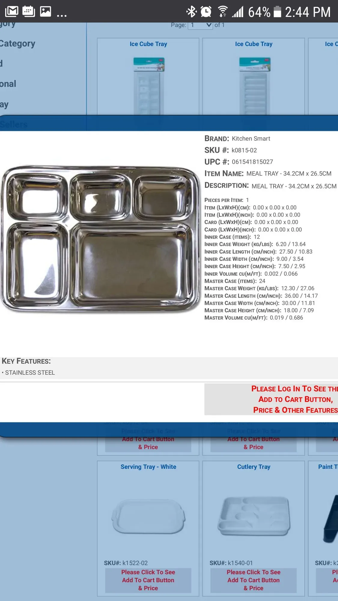 New Stainless Steel Heavy Duty Meal Tray - photo 2