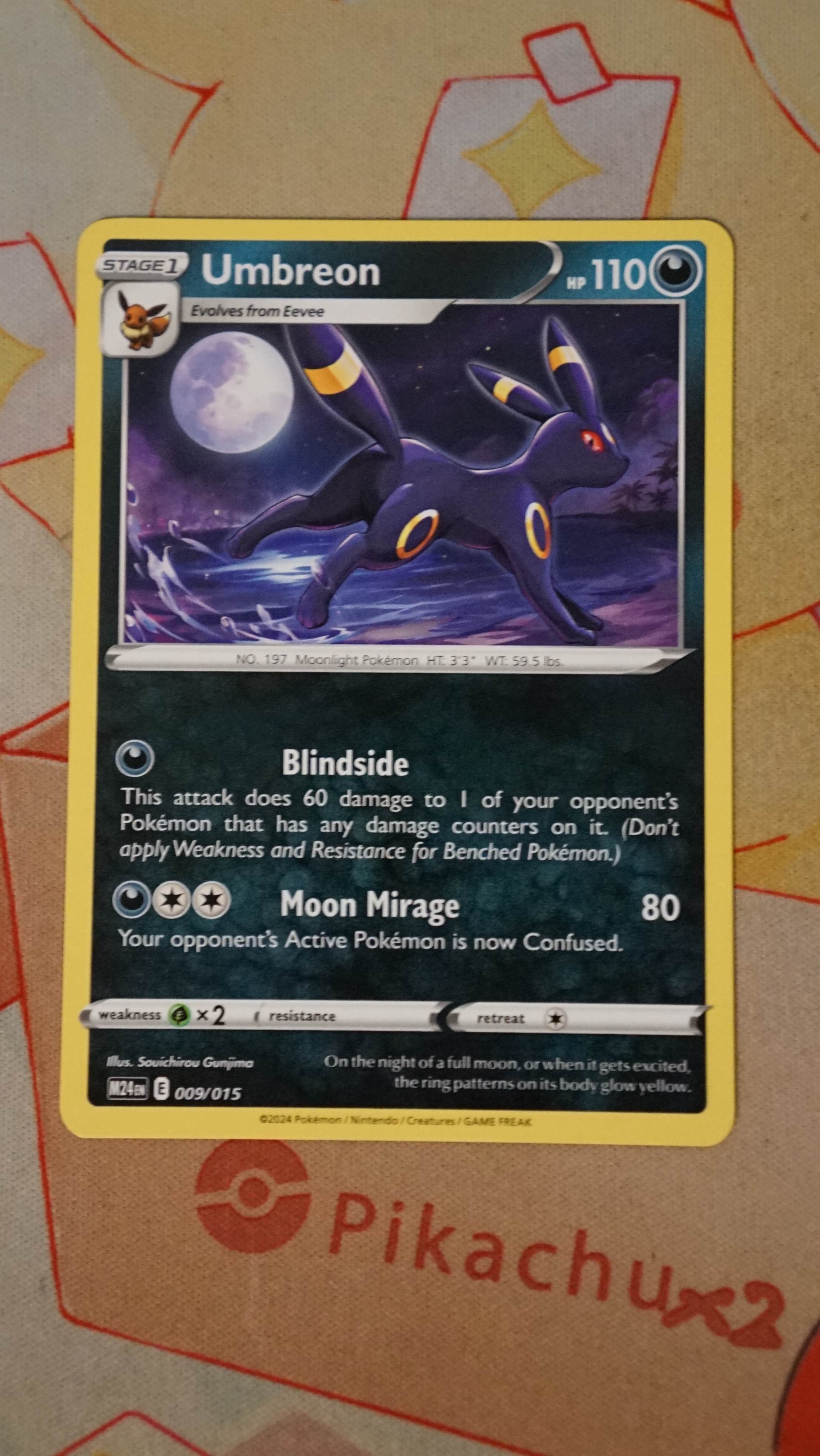 Pokemon Umbreon 009/015 McDonald's 2024 NM - photo 3