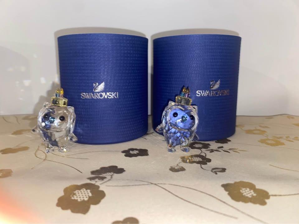 Swarovski HOOT - Happy Birthday Owl Figurines (Set of 2)