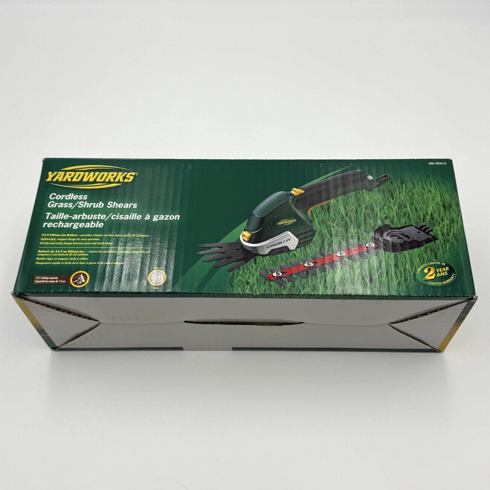 Yardworks Cordless Grass/Shrub Shears 3.6 V Lithium-ion