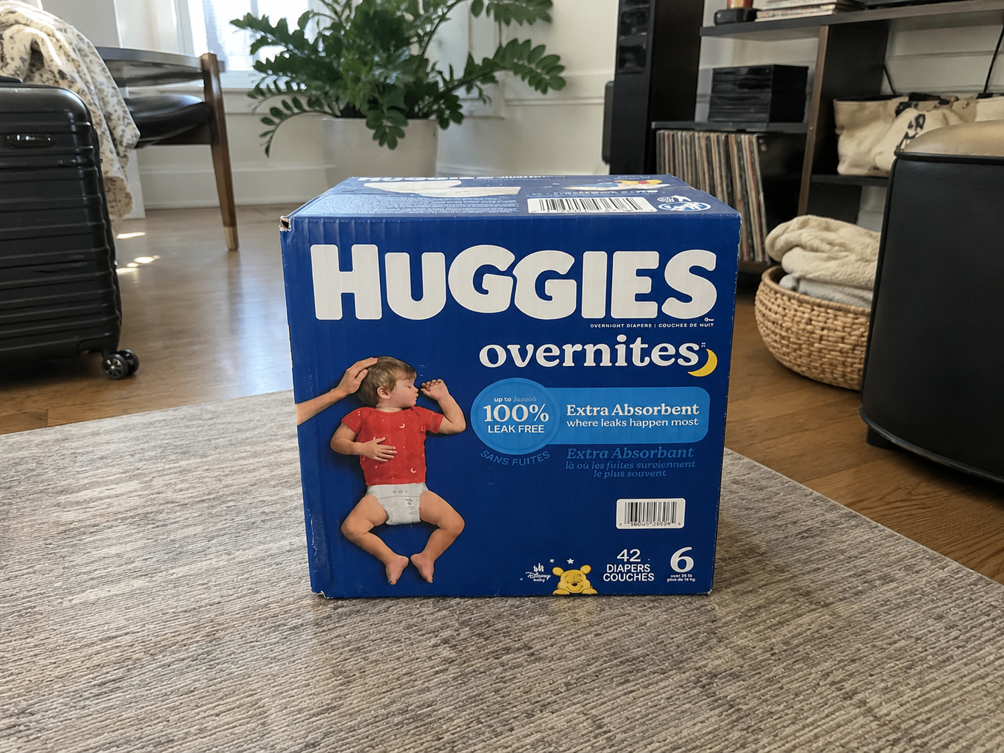 Store Price $37-Huggies Overnites Baby Diapers,Size6,42count
