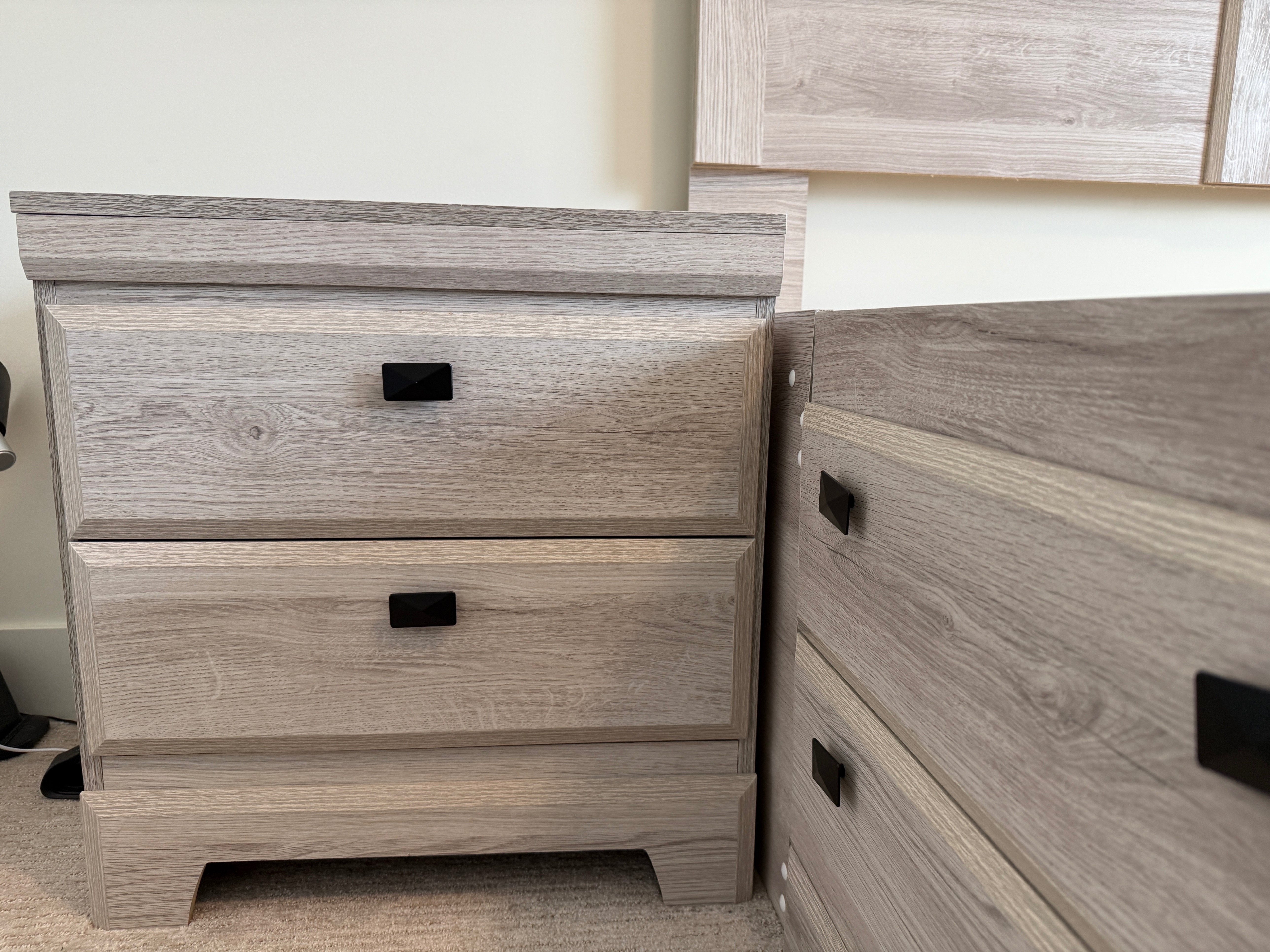 Yorkdale Queen Storage Bed, 12 Drawers + 2 Nightstands, White - photo 4