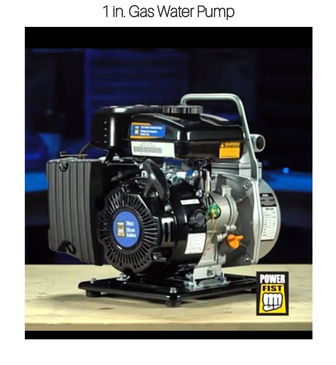 Portable 1-Inch Gas Water Pump - photo 2