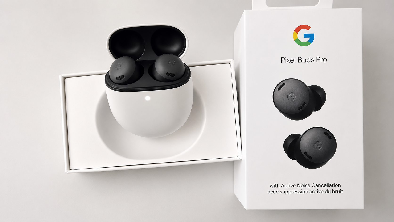Google Pixel Buds Pro (Gen 1, Charcoal) – Open Box Unused