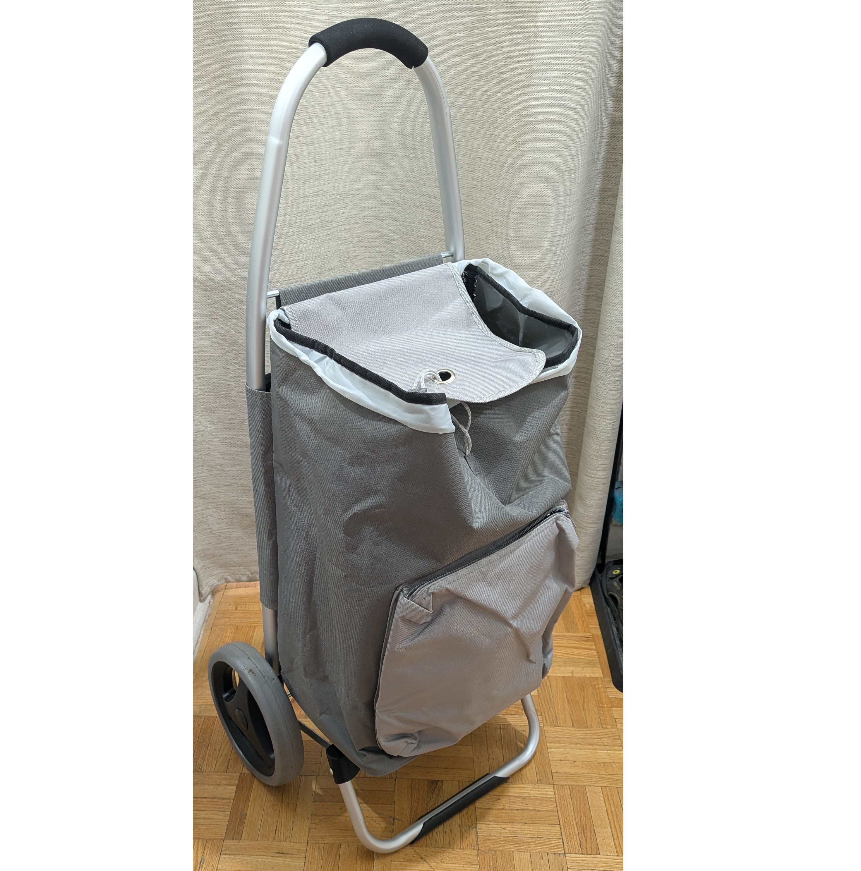 Compact Portable Folding Luggage Shopping Cart Trolley Aluminum