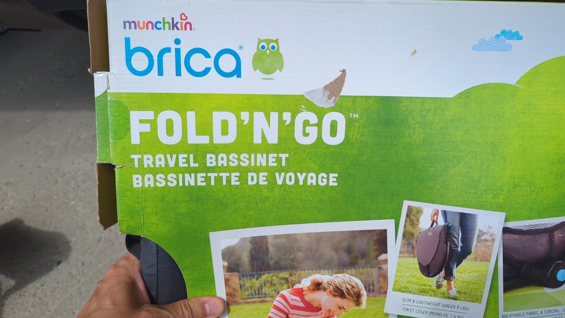 Munchkin Brica Fold N' Go Travel Bassinet - photo 2