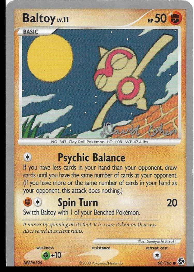 Pokemon Baltoy 60/106 World Championships 2009 Deck LP